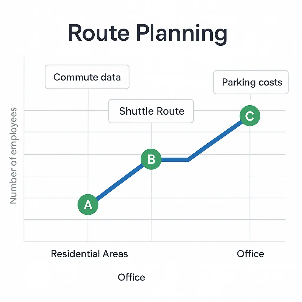 DPV Route Planning for corporate shuttle routes